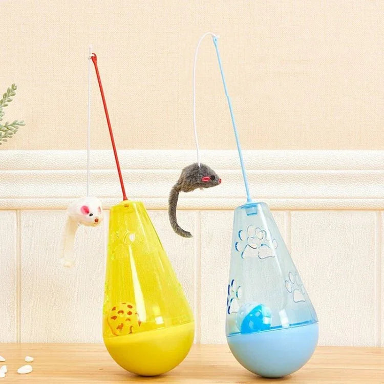 Cat Toy Ball Cat Stick Self - stimulation Boredom Relief Food Leakage Tumbler - Trustpick