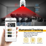 ESCAM PT208 1080P HD Light Bulb WiFi Camera, Support Motion Detection, Two - way Audio, Night Vision, TF Card - Trustpick
