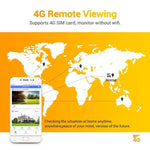 ESCAM QF450 HD 1080P 4G AU Version Solar Powered IP Camera with 64G Memory, Support Two - way Audio & PIR Motion Detection & Night Vision & TF Card - Trustpick
