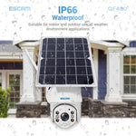 ESCAM QF480 EU Version HD 1080P IP66 Waterproof 4G Solar Panel PT IP Camera with Battery, Support Night Vision / Motion Detection / TF Card / Two Way Audio - Trustpick