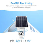 ESCAM QF480 EU Version HD 1080P IP66 Waterproof 4G Solar Panel PT IP Camera with Battery, Support Night Vision / Motion Detection / TF Card / Two Way Audio - Trustpick