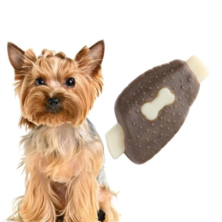 Pet Bite Resistant Toy Nylon Cowhide Molar Teeth Eating Play Bone Dog Toy - Trustpick