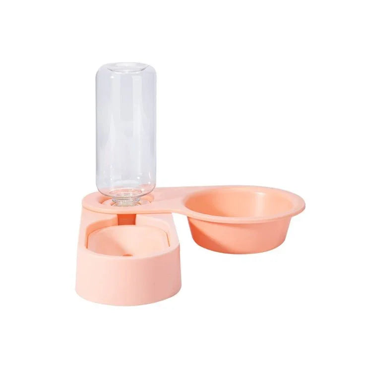 Pet Supplies Dog Cat Food Bowl Folding Rotating Double Bowl - Trustpick