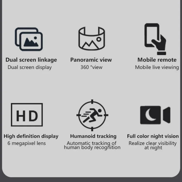 Q820 6MP 10X Binocular Zoom Dual Light Source Outdoor IP67 Waterproof WiFi Camera - Trustpick