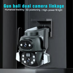 Q821 4MP Binocular Zoom Dual Light Source Outdoor IP67 Waterproof WiFi Camera - Trustpick