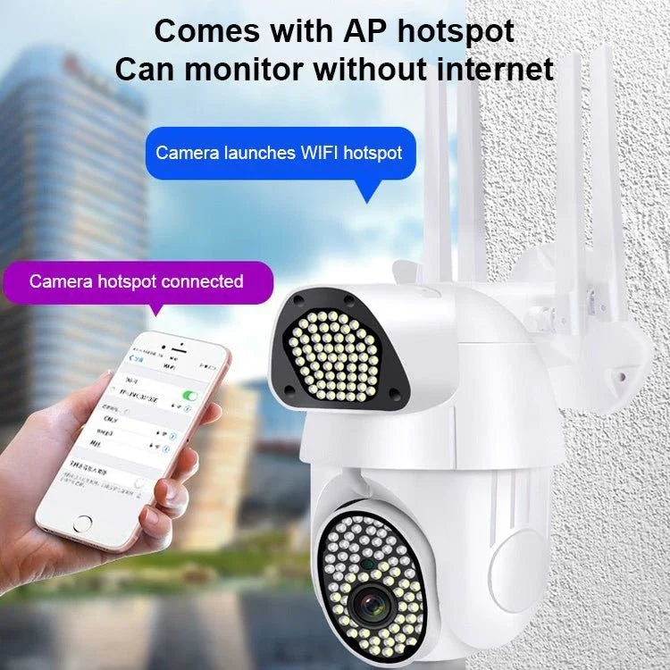 QX37 1080P WiFi High - definition Surveillance Camera Outdoor Dome Camera, Support Night Vision & Two - way Voice & Motion Detection - Trustpick