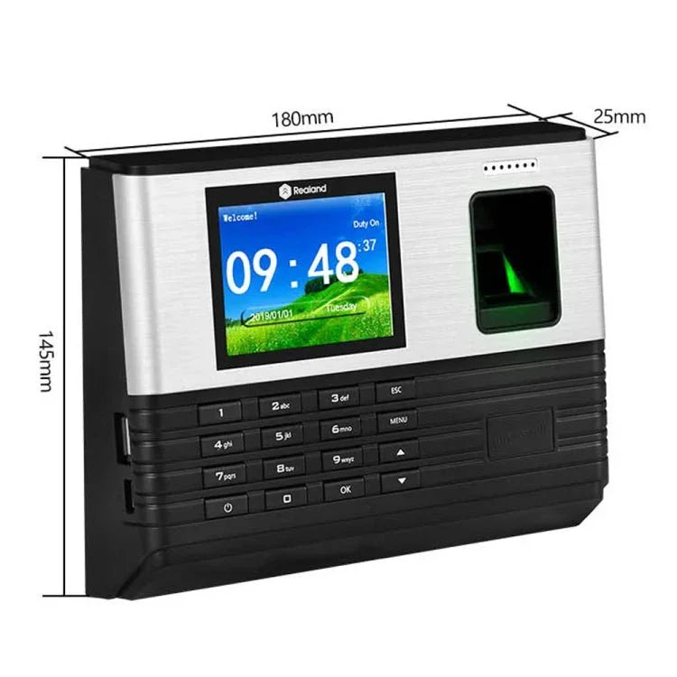 Realand AL355 Fingerprint Time Attendance with 2.8 inch Color Screen & ID Card Function & WiFi - Trustpick