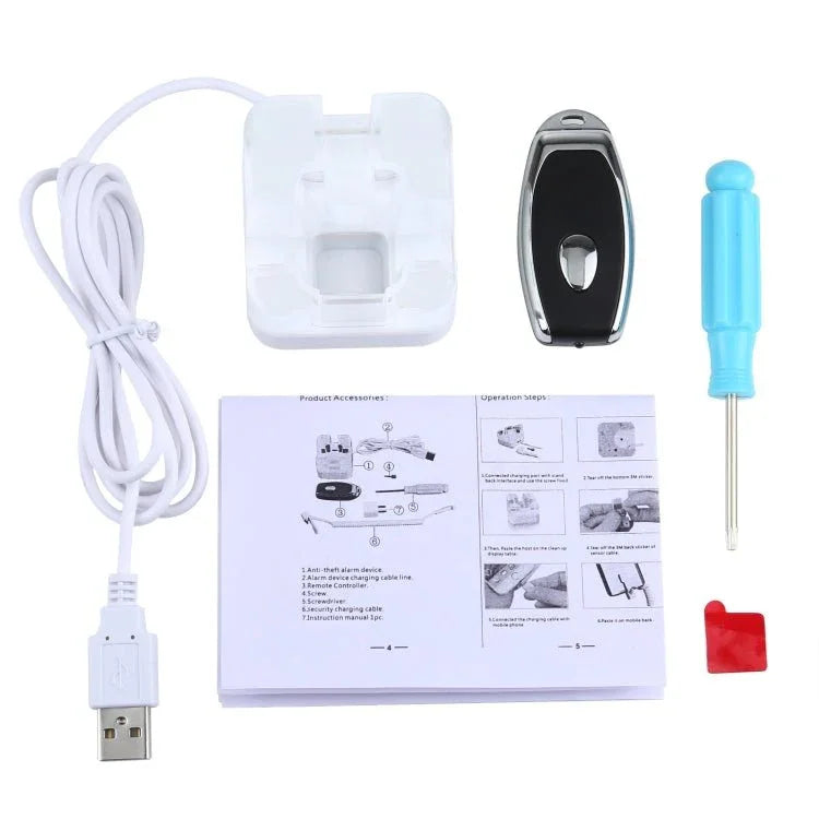 S10 Burglar Display Holder / Anti - theft Display Stand with Remote Control for Mobile Phones with Micro - USB Port - Trustpick
