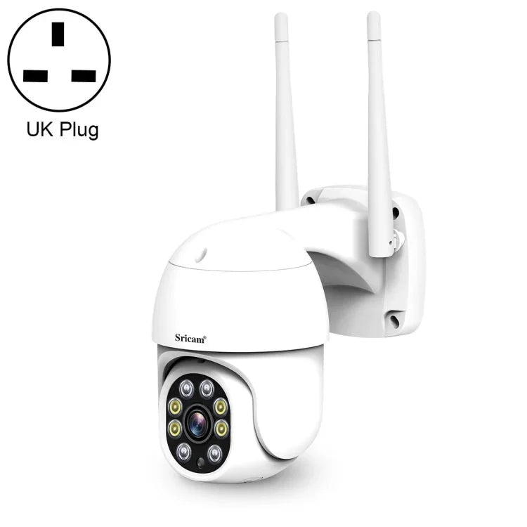 Sricam SP028 1080P HD Outdoor PTZ Camera, Support Two Way Audio / Motion Detection / Humanoid Detection / Color Night Vision / TF Card, US Plug - Trustpick