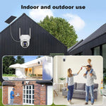 SriHome DH005 4MP 2K Low Power Consumption Wireless Security Camera System with Solar Panel - Trustpick