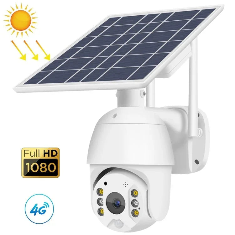 T16 1080P Full HD 4G (EU Version) Network Monitoring Solar Powered Camera, Support PIR + Radar Alarm, Night Vision, Two Way Audio, TF Card - Trustpick