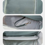 TAILUP Pets Carry Out Shoulder Bag Convenient Foldable Leather Chest Bag - Trustpick