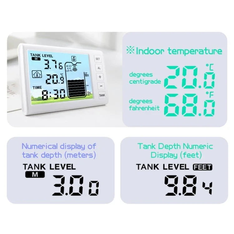 TS - FT003 Solar Charging Ultrasonic Liquid Level Meter - Trustpick