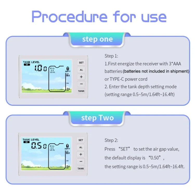 TS - FT005 Ultrasonic Liquid Level Meter - Trustpick