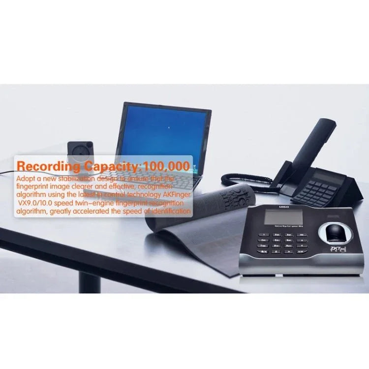 U160 3.0 inch Color Screen ZK Software Fingerprint Time Attendance with TCP/IP, USB Communication Office Time Attendance Clock - Trustpick