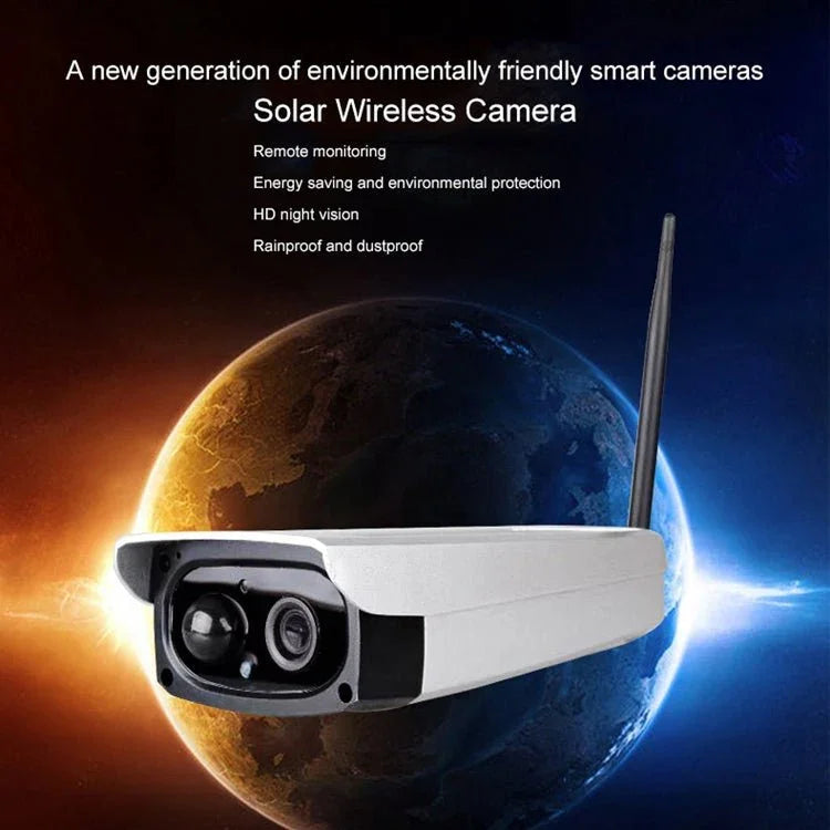VESAFE VS - Y3 Outdoor HD 1080P Solar Power Security IP Camera, Support Motion Detection & PIR Wake up, IP66 Waterproof - Trustpick