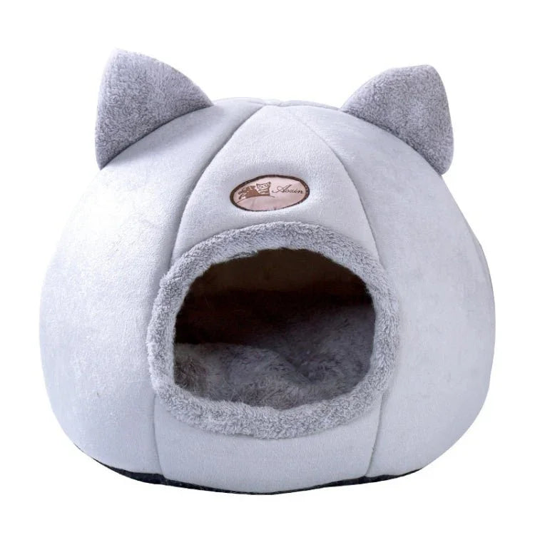 Winter Semi - Closed Warm & Velvet Round Pet Nest - Trustpick